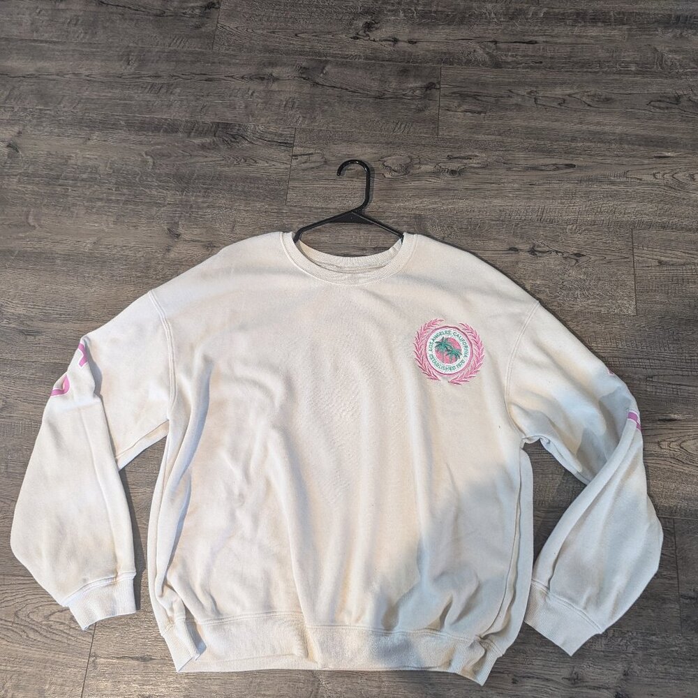 Women's oversized crew neck